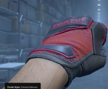 Crimson kimono gloves price check.