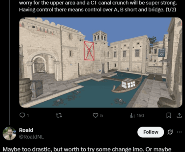 Would making this change to Anubis make the map less T-sided?