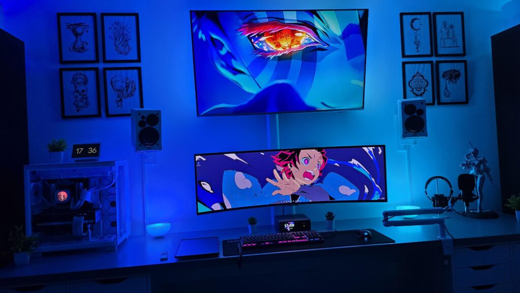 Qretoz Setup + Demon Slayer Wallpaper