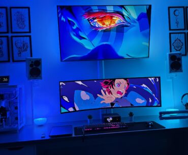 Qretoz Setup + Demon Slayer Wallpaper