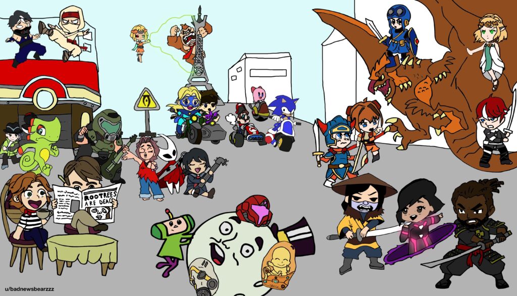 To celebrate a fantastic year In gaming, I doodled this to look at all of the best!