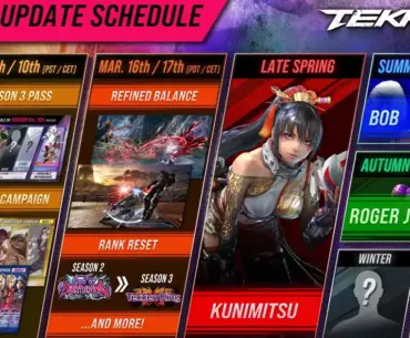 Kunimitsu, Bob and Roger Jr. revealed for Tekken 8 Season 3