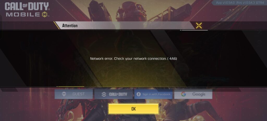 Network Error Please help