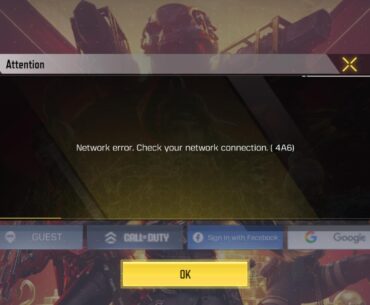 Network Error Please help