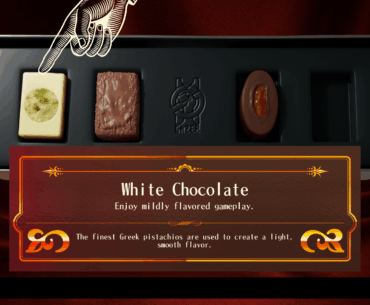 In Romeo is a Deadman,  you pick your difficulty by choosing from a box of chocolates. Yup, this is a Suda51 game alright