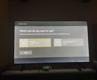 I keep getting this pop up whenever I open COD on my Xbox. I always hit “cancel” but should I be choosing one of the 2 options so I won’t have to see the message again? It’s been getting annoying.