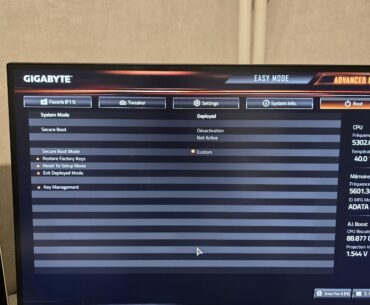 System mode "deployed"