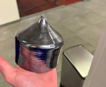 extruded silicone before it becomes a chip