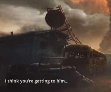 "I think you're getting to him..." might be the most intriguing part of the cinematic to me.