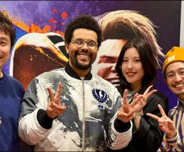 Pop star The Weeknd visits Street Fighter 6 developers and is apparently a big fan of one character in particular