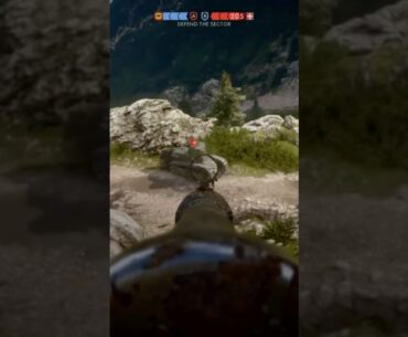 BF1 AT Rocket Gun Deletes a Tank #battlefield #fps #gaming
