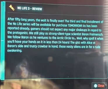 I love all the Easter Eggs in this game. And I just started it.