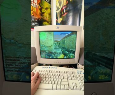 CS 1.1 Inferno gameplay on the retro PC setup #counterstrike #cs2 #retrogaming #cs #csgo #cs16