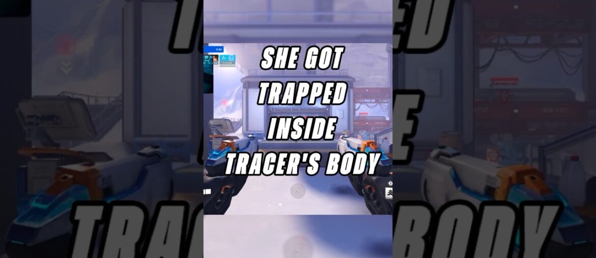 SHE GOT TRAPPED INSIDE TRACER'S BODY  #overwatch  #ow #tracer   #shorts