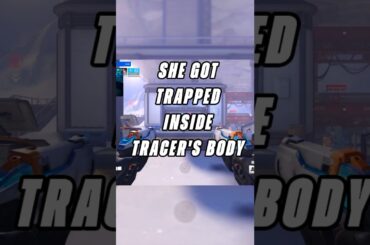 SHE GOT TRAPPED INSIDE TRACER'S BODY  #overwatch  #ow #tracer   #shorts