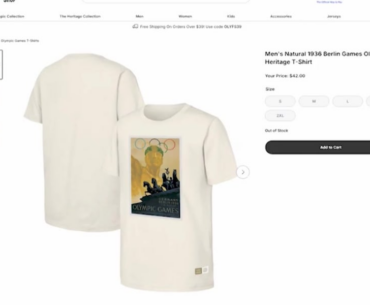 Olympic committee criticized for selling Nazi-era Olympic Games T-shirt