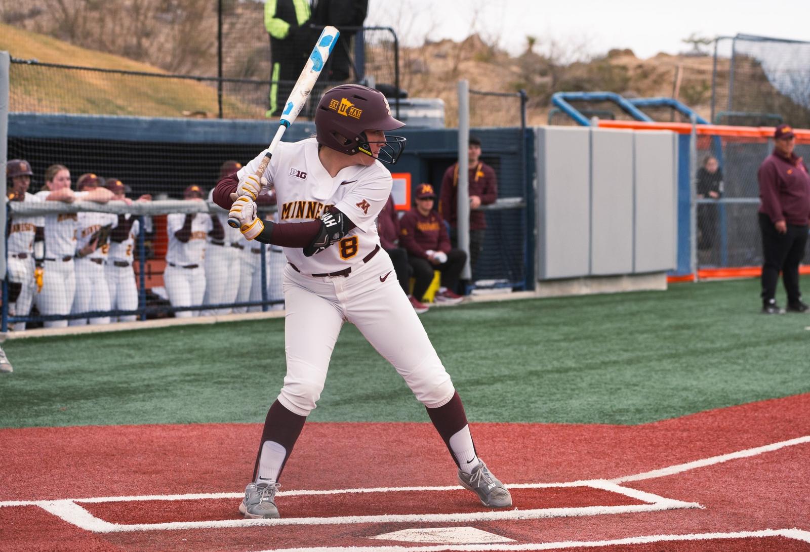 Gophers Power Past Bengals, Outlast Miners Softball Rouser