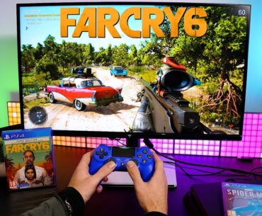 Far Cry 6 PS4 Slim Gameplay  | 27" 4K Gaming Monitor POV Impression |