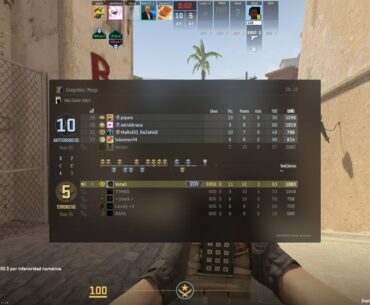 In a competitive match, my whole team got vote-kicked and I was left alone lol