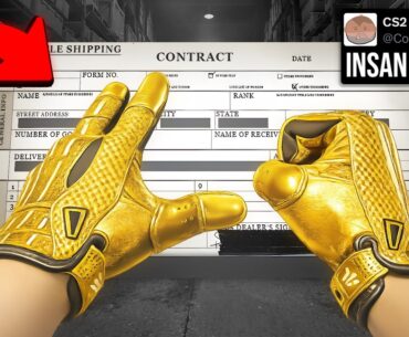 WE DID CS2 GOLD TRADE UPS.. (INSANE LUCK!)