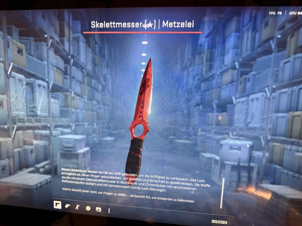 I went degen and wanted to pull a knife to afford a Steam Deck