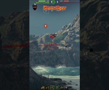 Sturmtiger Destroys Enemy World of Tanks #shorts