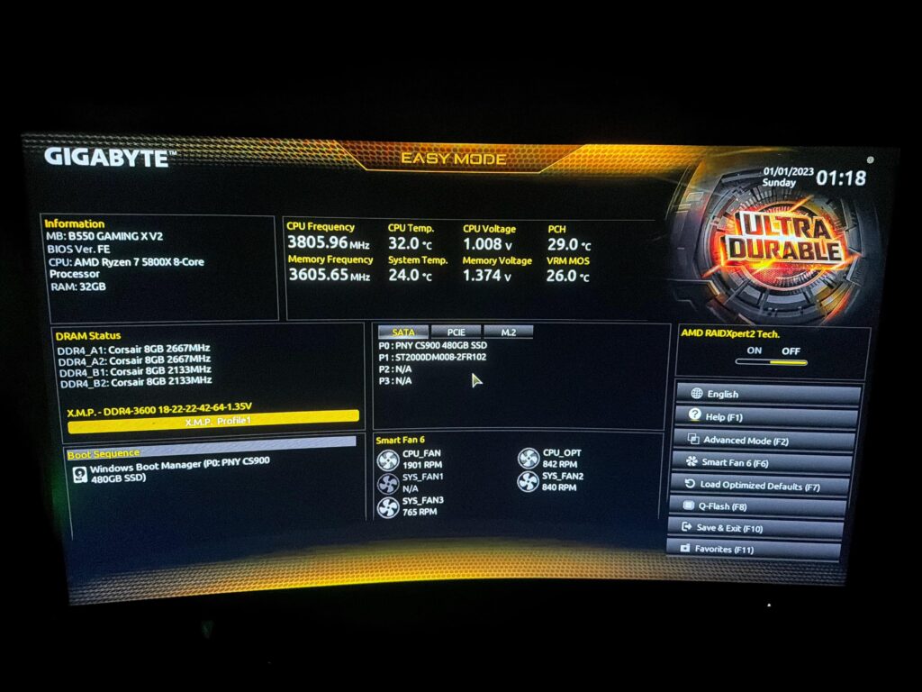 PC STUCK IN BIOS NEED HELP Ryzen master