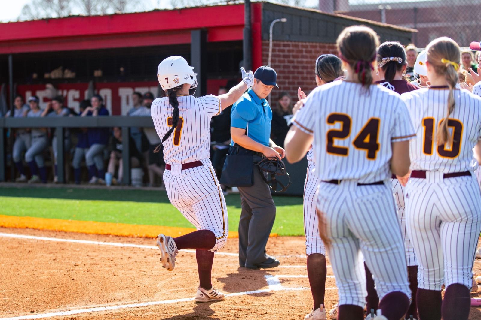 Briggs Homers, Strelow Throws a Complete Game, Softball Splits University of Southern Indiana Logo