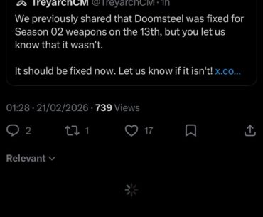 Doomsteel bug update