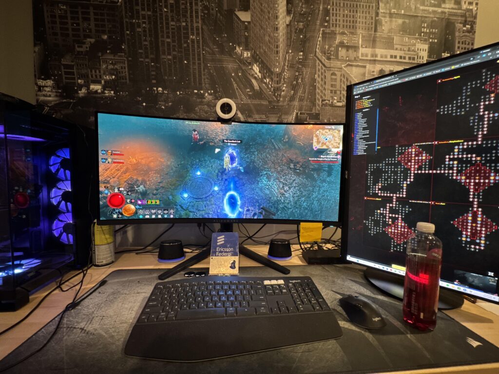 I finally found time last night between, family, kids, work, etc to grab an hour to game. It was a blast.