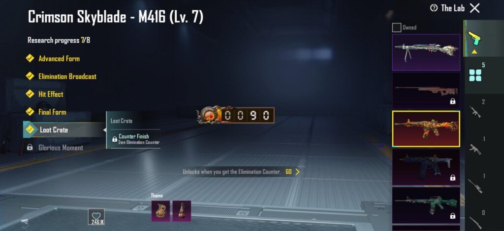 How th do i unlock elimination counter