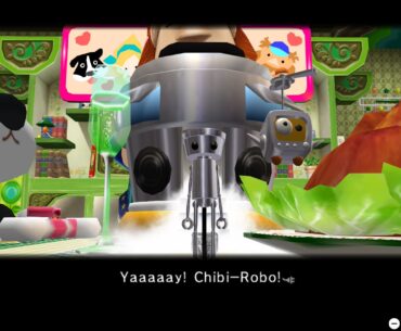 Chibi-Robo emerges in Chibi-Robo! on Nintendo Switch Online
