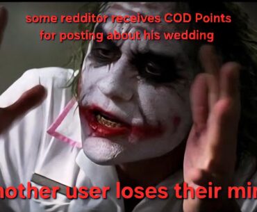 In response to the dude jealous about someone receiving COD points for posting about their wedding