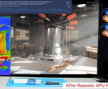 RTX 3080 Gigabyte Eagle : −18°C hotspot, −16°C VRAM, +2.5% power headroom – UV-verified TIM repaste case study with full dataset and video