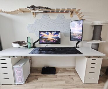 My battlestation and workplace. Anything I can improve?