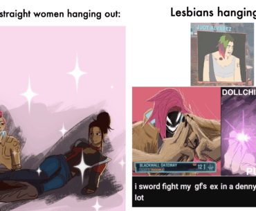 Panam be putting her whole leg on top of V's thighs and then saying she's straight