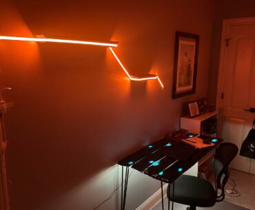 I made my own cyberpunk led infused table and diffused light strips