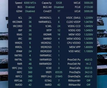 Need some insight of my current memory tune on 9800x3D