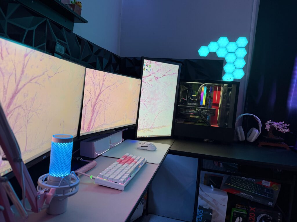newest rendition of my setup, they kicked me out of r/averagebattlestaions so here i am🥲