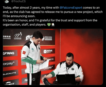 Falcons part ways with their analyst trochu after nearly 2 years of service