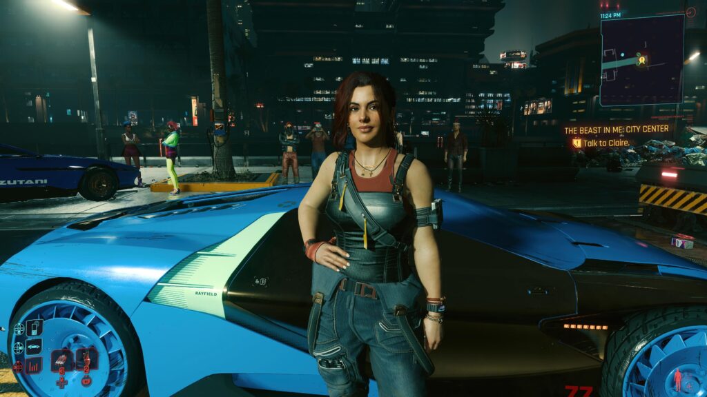 The prettiest chick in cyberpunk