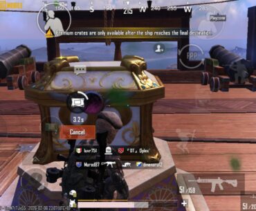 BUG REPORT: The premium crates on the ships can not be opened at the final destination.