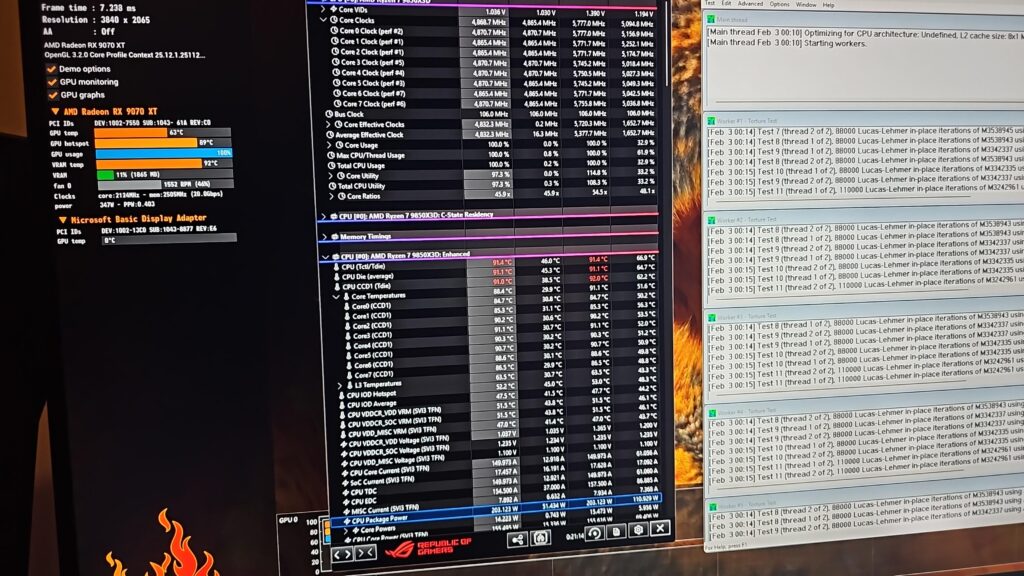 Kinda overclocked my CPU (9850x3d) Kinda overclocked my CPU (9850x3d)