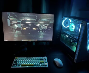 Home office by day, gaming station by night
