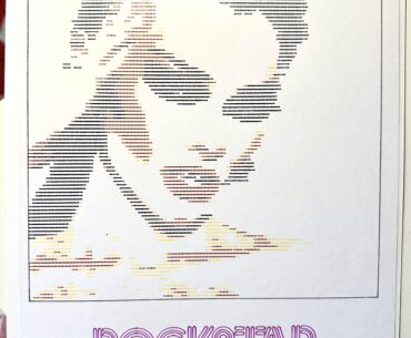 Rockstar II. Pen plotted art , custom SVG