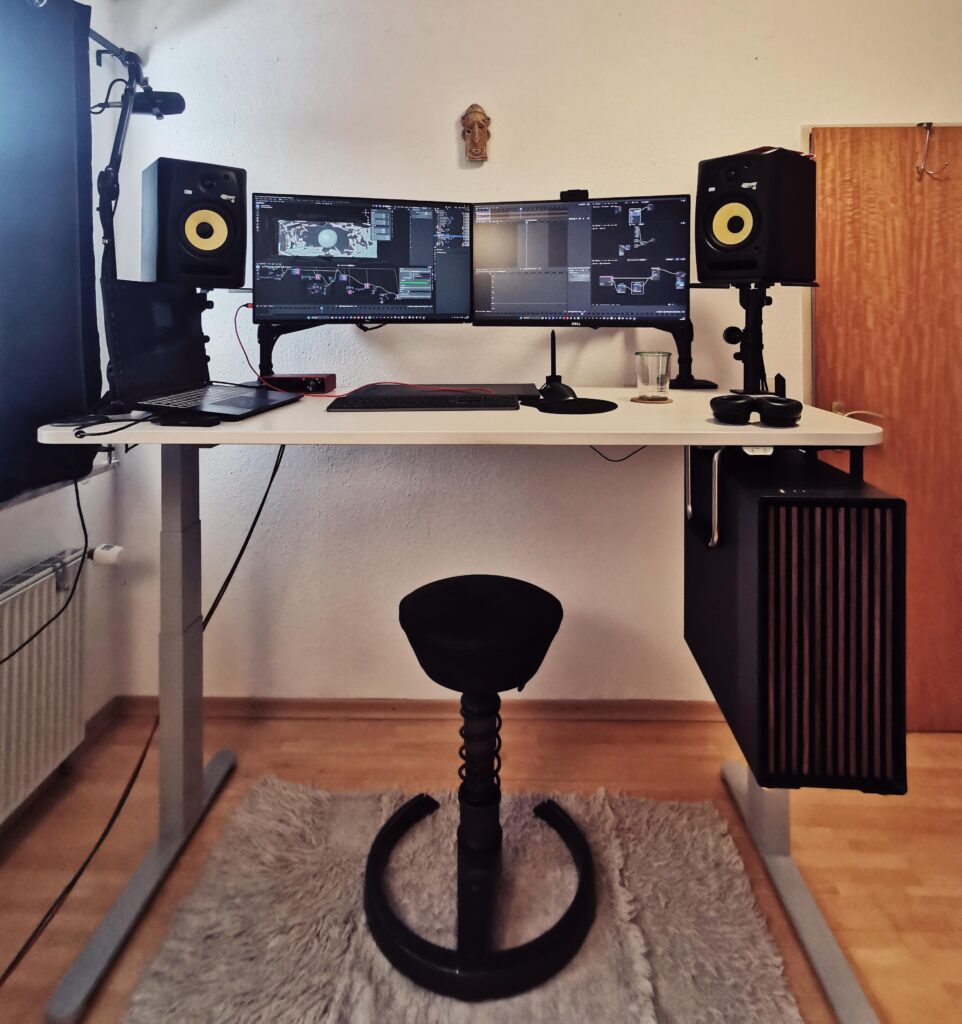 My workstation as a freelance technical artist