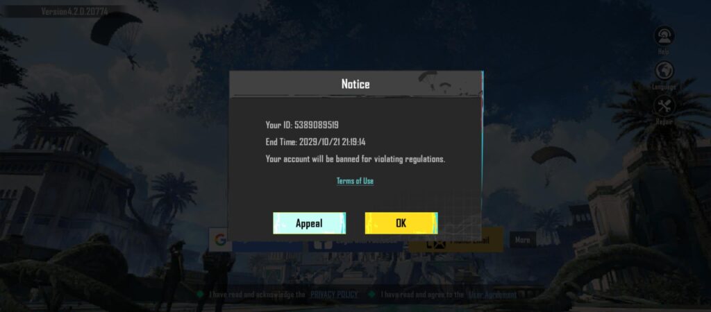 Unban Account