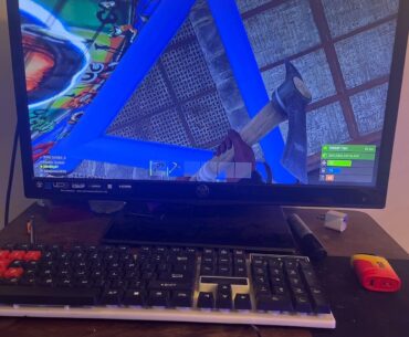 My set up a few years back, it was horrible 🗣️