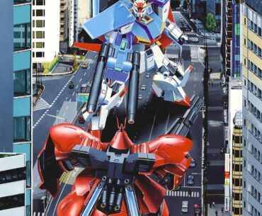 "Urban incident" acrylic painting by me