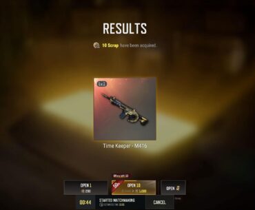 Opened one crate…